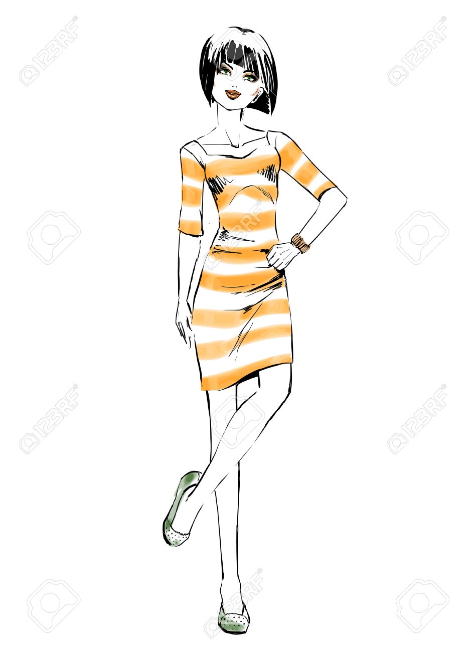 summer dresses drawings