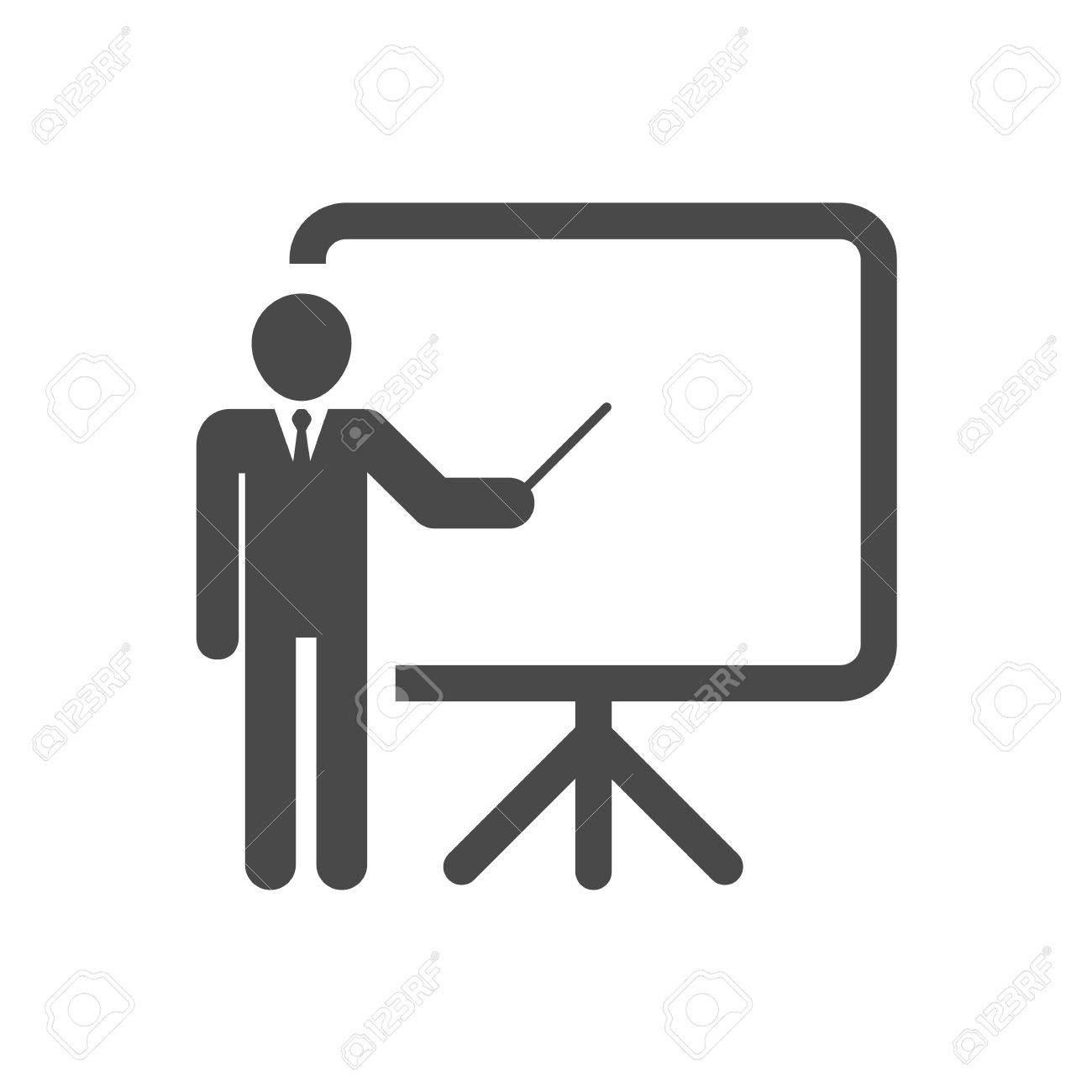 training presentation and education icon vector illustration