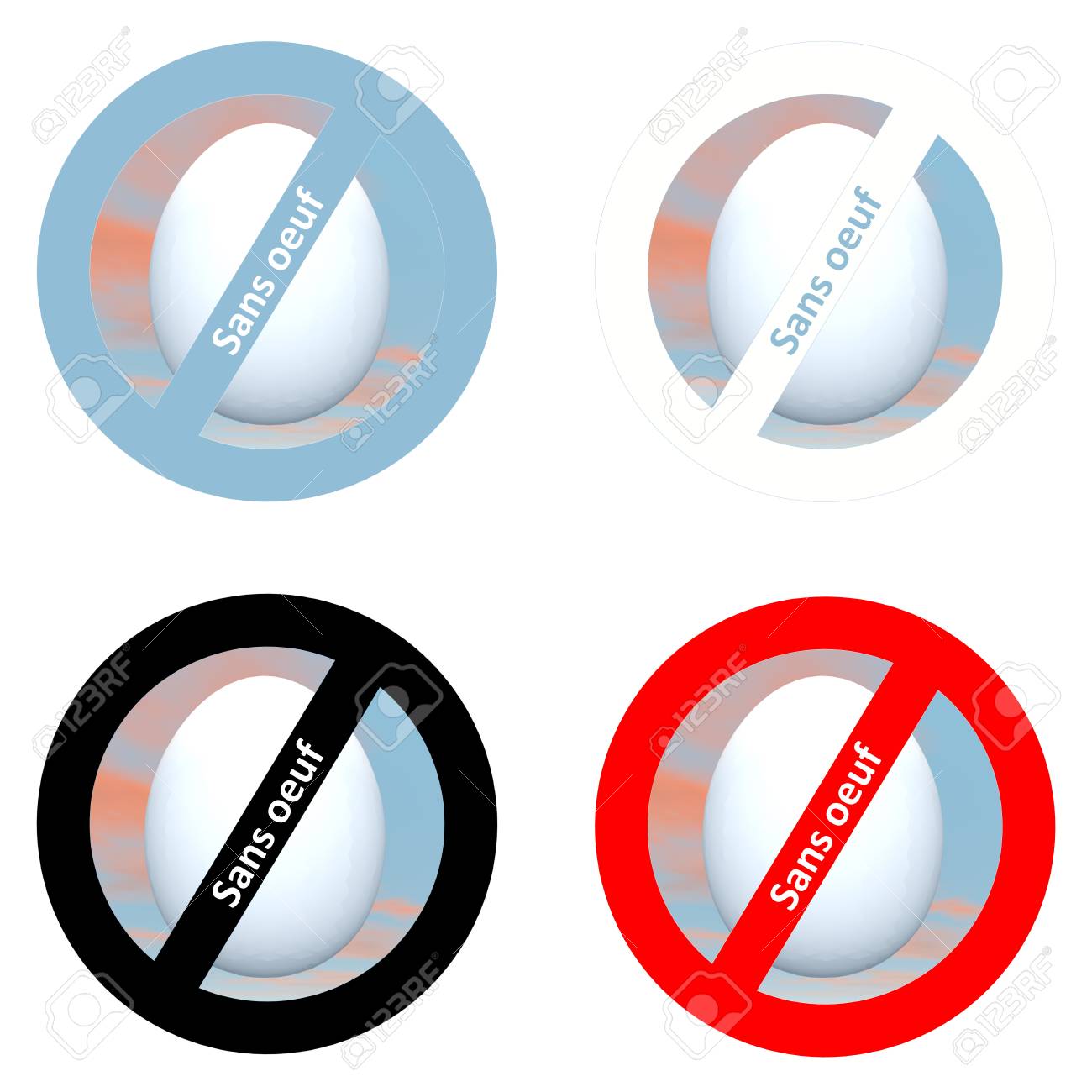 french stickers for egg