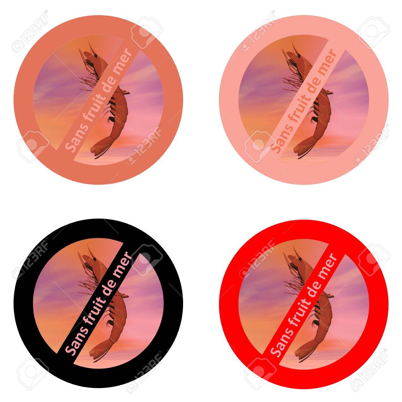 french stickers for shellfish