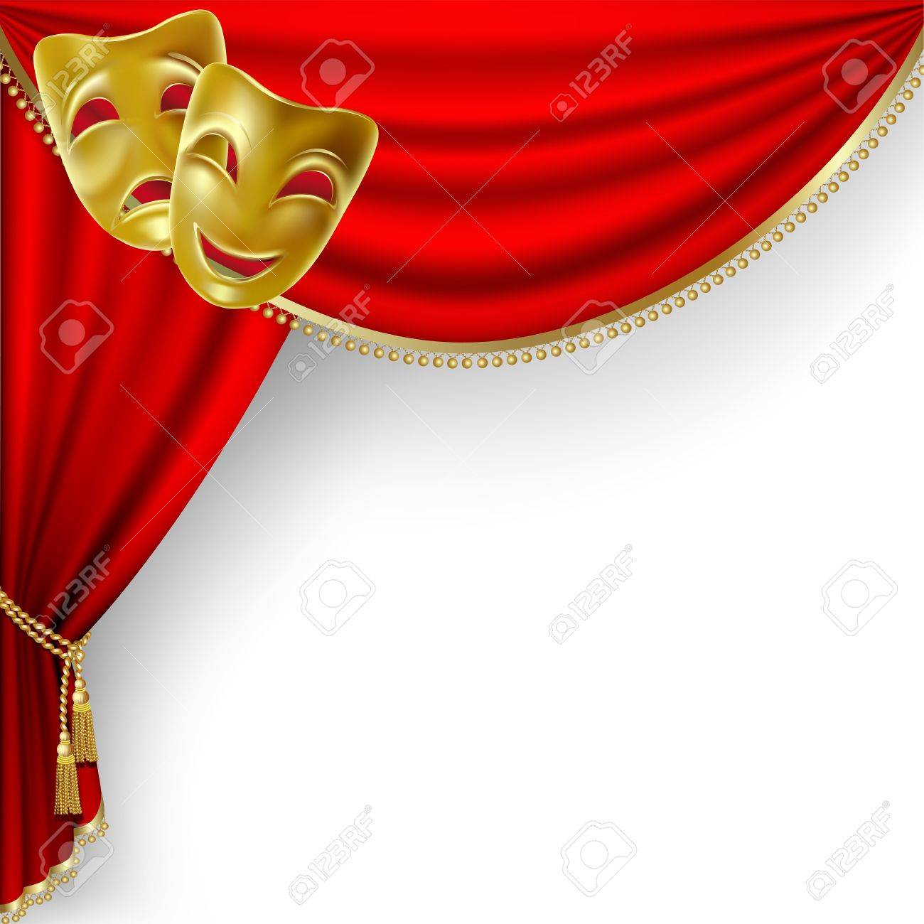 Scène De Théâtre Avec Rideau Rouge Et Masques Clip Art Libres De ... Scène De Théâtre Avec Rideau Rouge Et Masques Clip Art Libres De ...