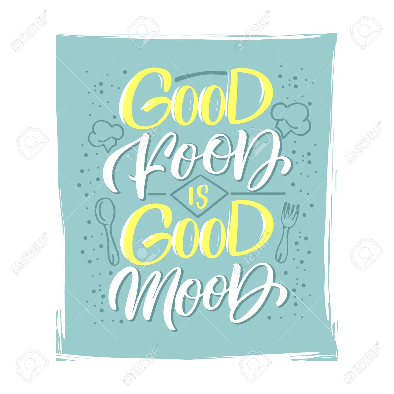 Hand Drawn Illustrated Lettering Quote Good Food Is Good Mood Royalty Free Cliparts Vectors And Stock Illustration Image 126587598 hand drawn illustrated lettering quote good food is good mood