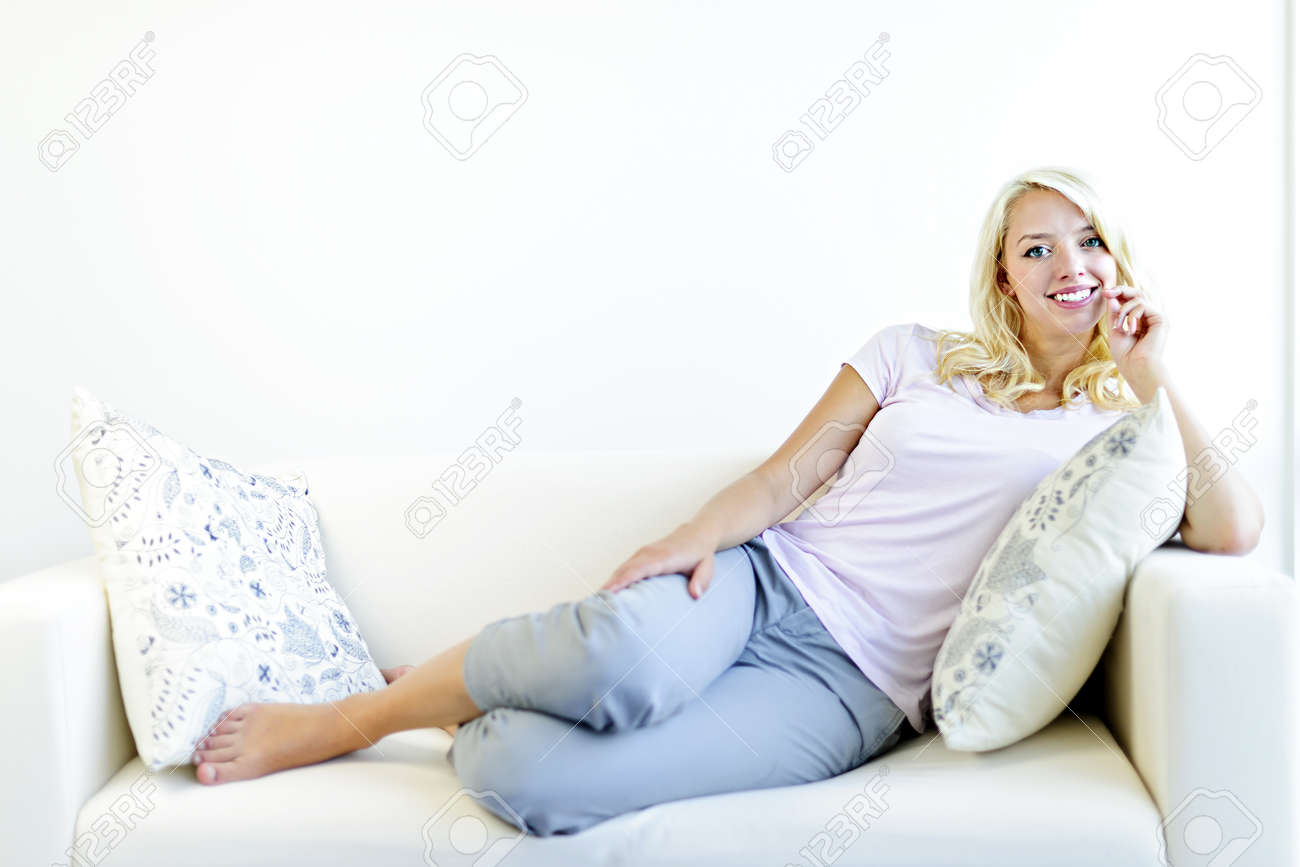 Alexis bledel and nude Woman on couch