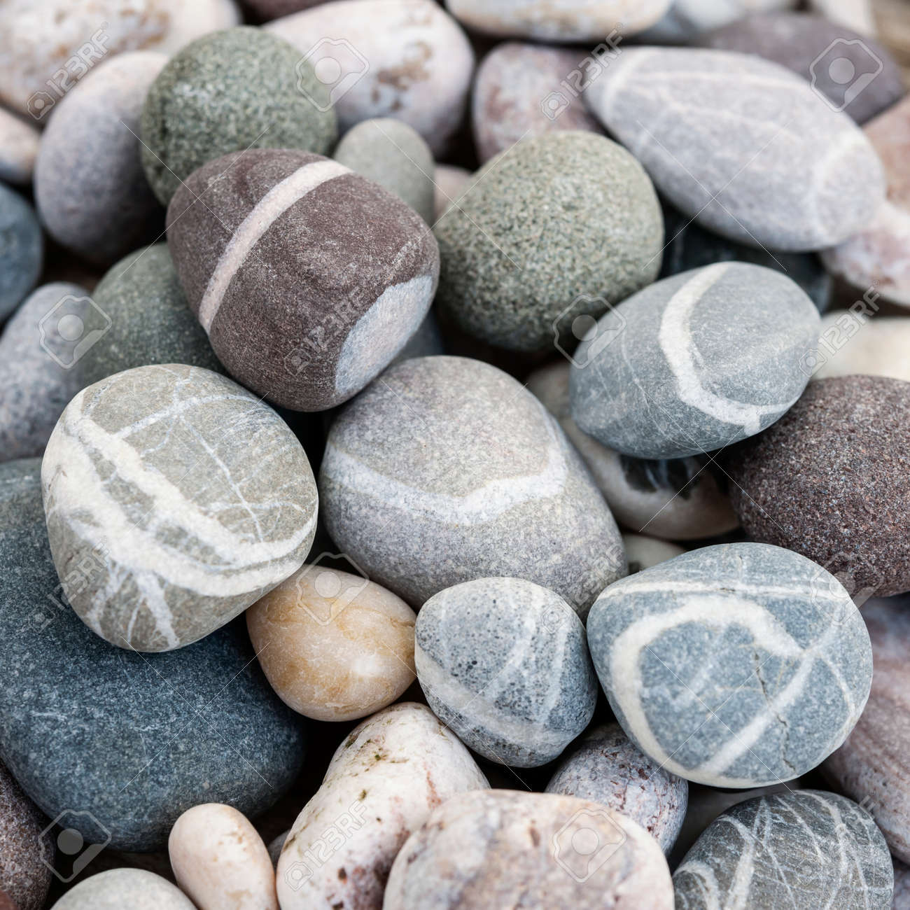 small round beach pebbles