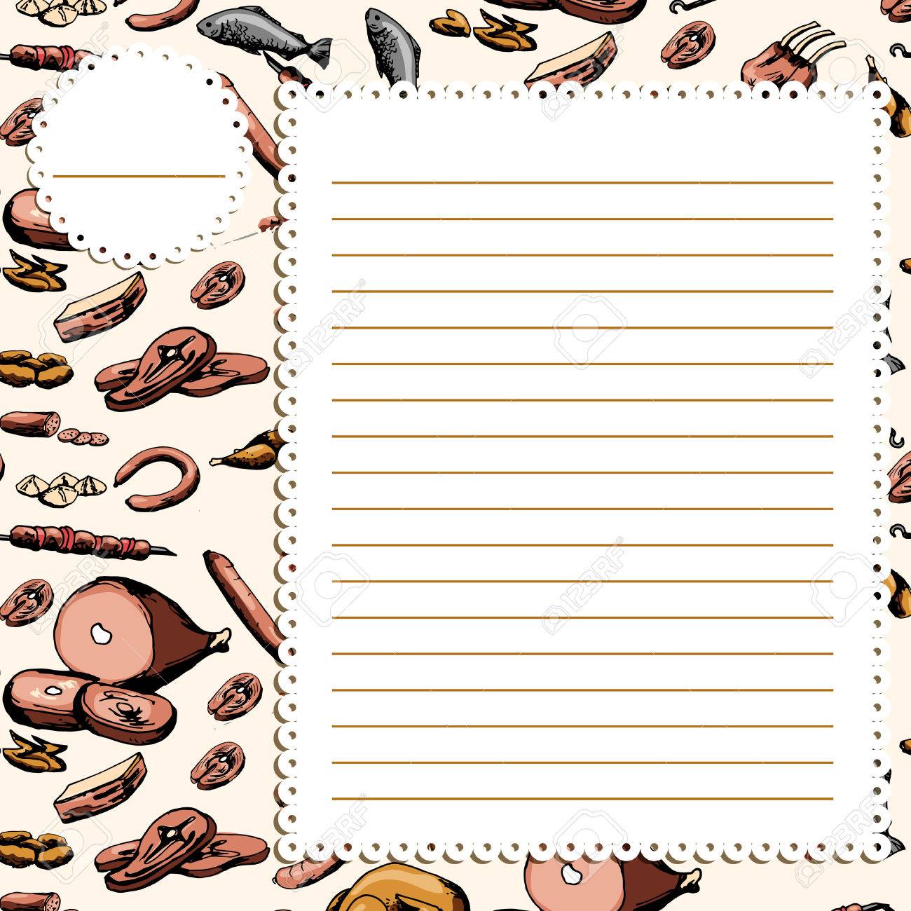 recipe background template
