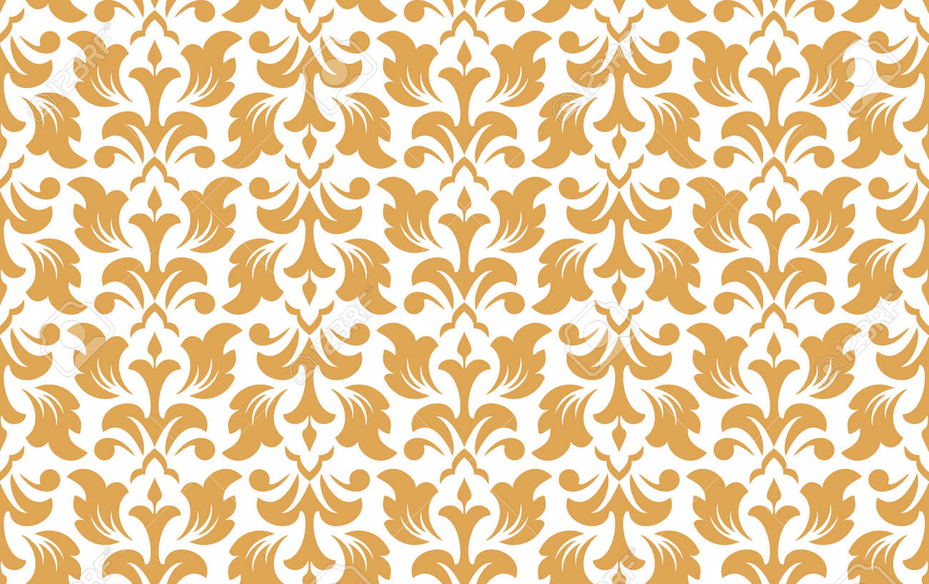 Flower geometric pattern. Seamless vector background. White and gold ornament. Ornament for fabric, wallpaper, packaging. Decorative print - 169878876 Flower geometric pattern. Seamless vector background. White and gold ornament. Ornament for fabric, wallpaper, packaging. Decorative print - 169878876