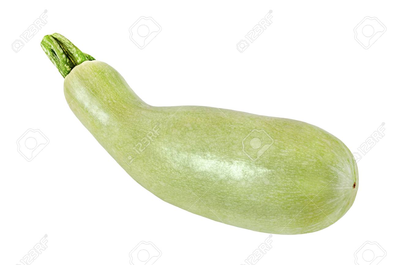 One Light Green Zucchini Isolated On White Background Stock Photo Picture And Royalty Free Image Image 63072046