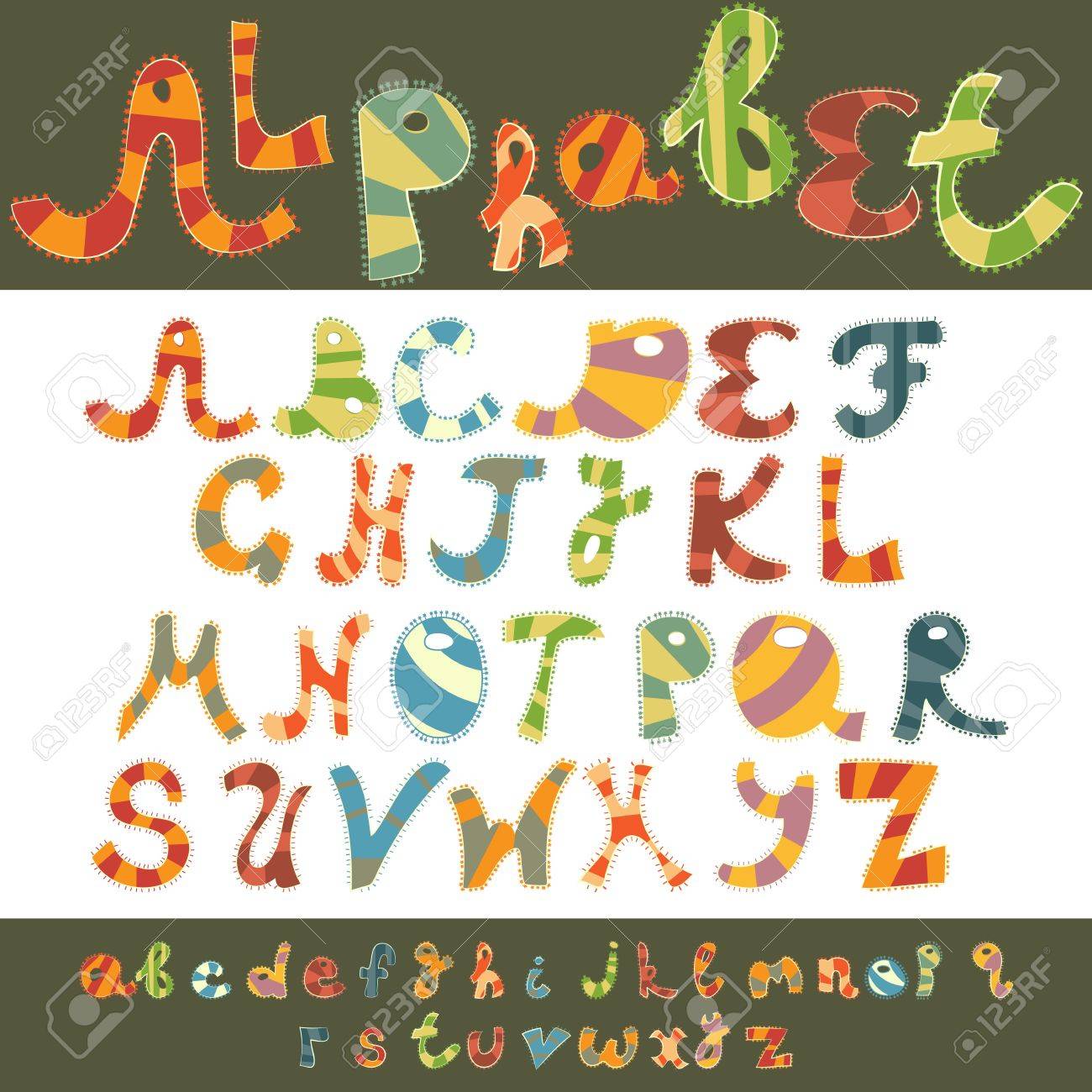 楽しいアルファベット デザイン落書きスタイル文字 A Z の大文字と小文字のイラスト素材 ベクタ Image 楽しいアルファベット デザイン落書きスタイル文字 A Z の大文字と小文字のイラスト素材 ベクタ Image