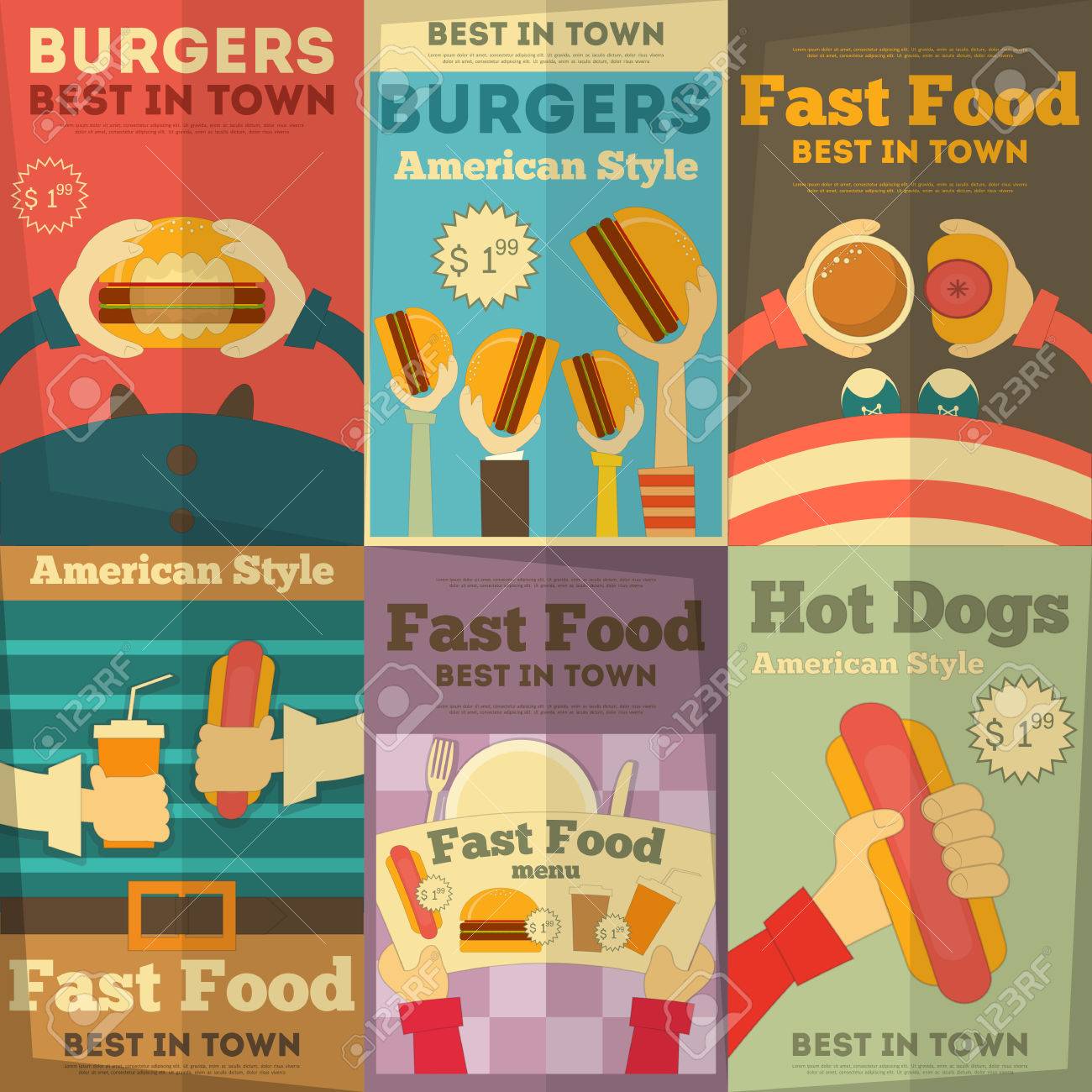 fast food fun posters collection fun posters
