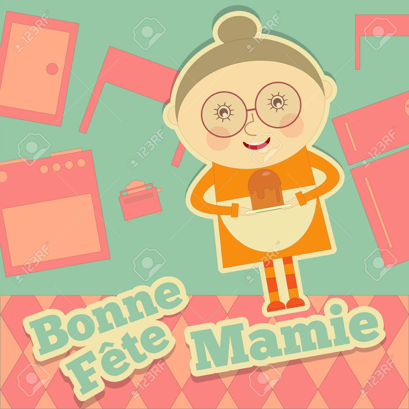 Grandmother Day France Greeting Card With Grandma On Kitchen Royalty Free Cliparts Vectors And Stock Illustration Image Grandmother Day France Greeting Card With Grandma On Kitchen Royalty Free Cliparts Vectors And Stock Illustration Image
