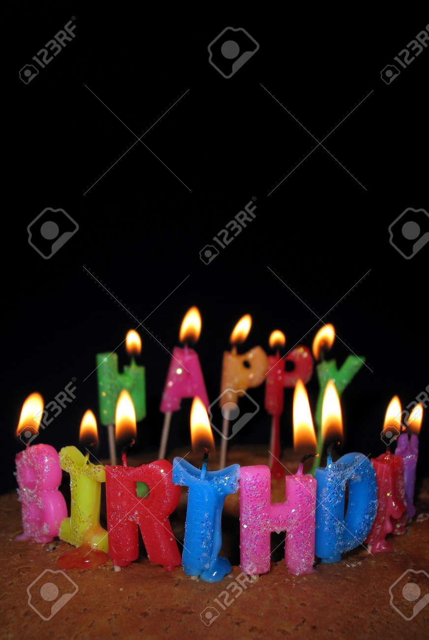 black birthday background