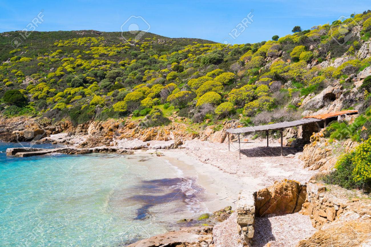 イタリア サルディニア島アジナーラ島カラ サビーナ ビーチ の写真素材 画像素材 Image