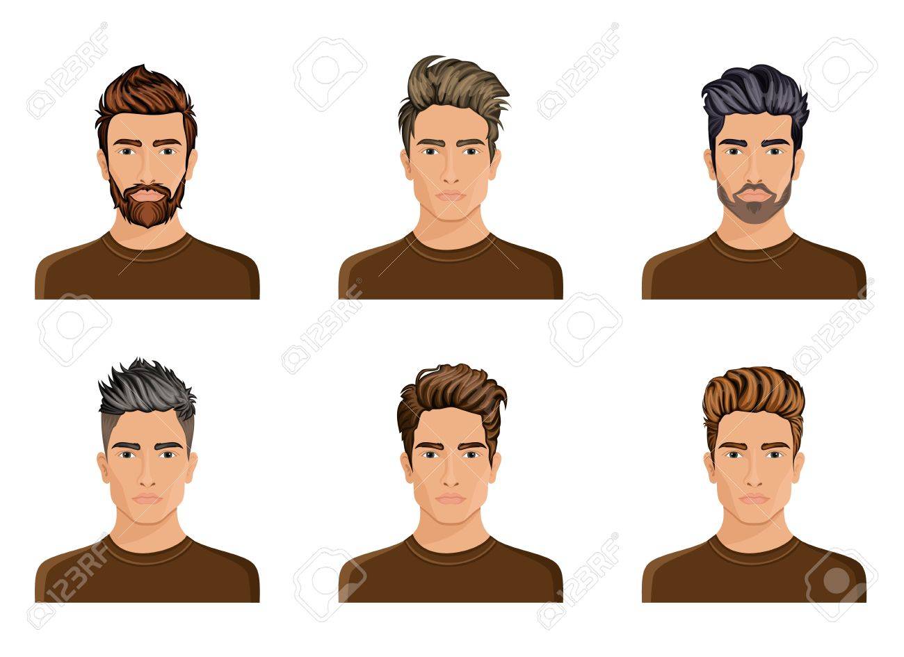 Men Used To Create The Hair Style Of The Character Beard Mustache