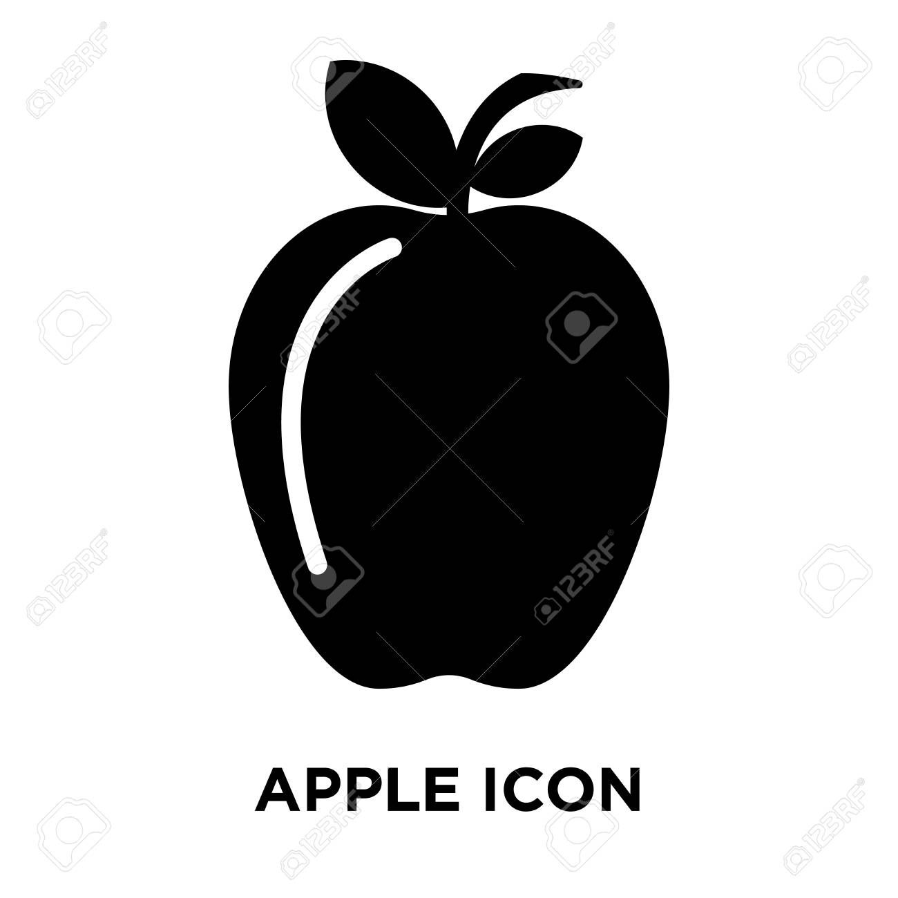 Apple Icon Vector Isolated On White Background Logo Concept