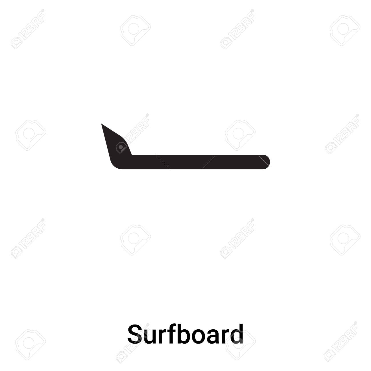 Surfboard icon vector isolated on white background, concept of Surfboard sign on transparent background, filled black symbol - 121530598 Surfboard icon vector isolated on white background, concept of Surfboard sign on transparent background, filled black symbol - 121530598
