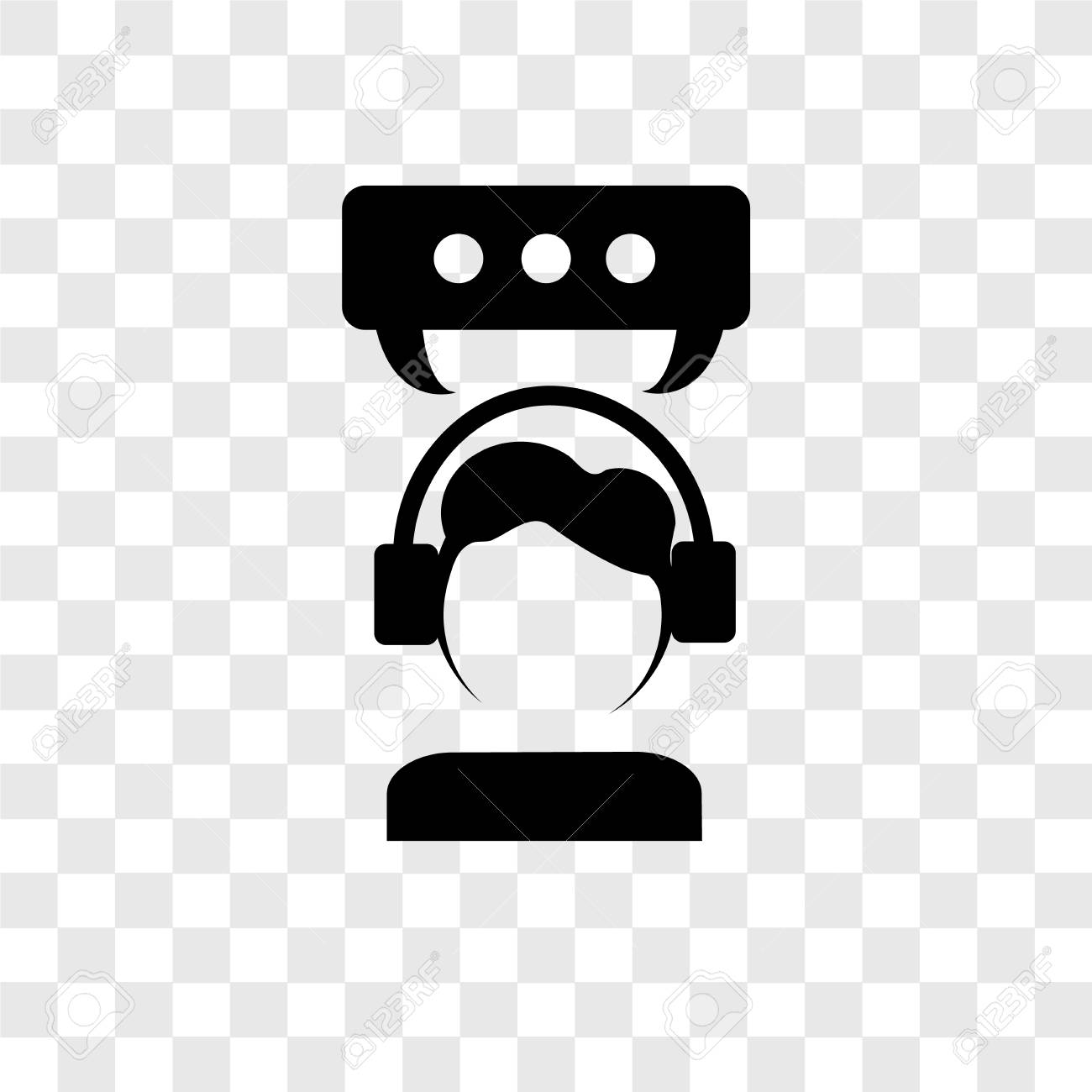 Customer Service Vector Icon Isolated On Transparent Background Royalty Free Cliparts Vectors And Stock Illustration Image 111878907