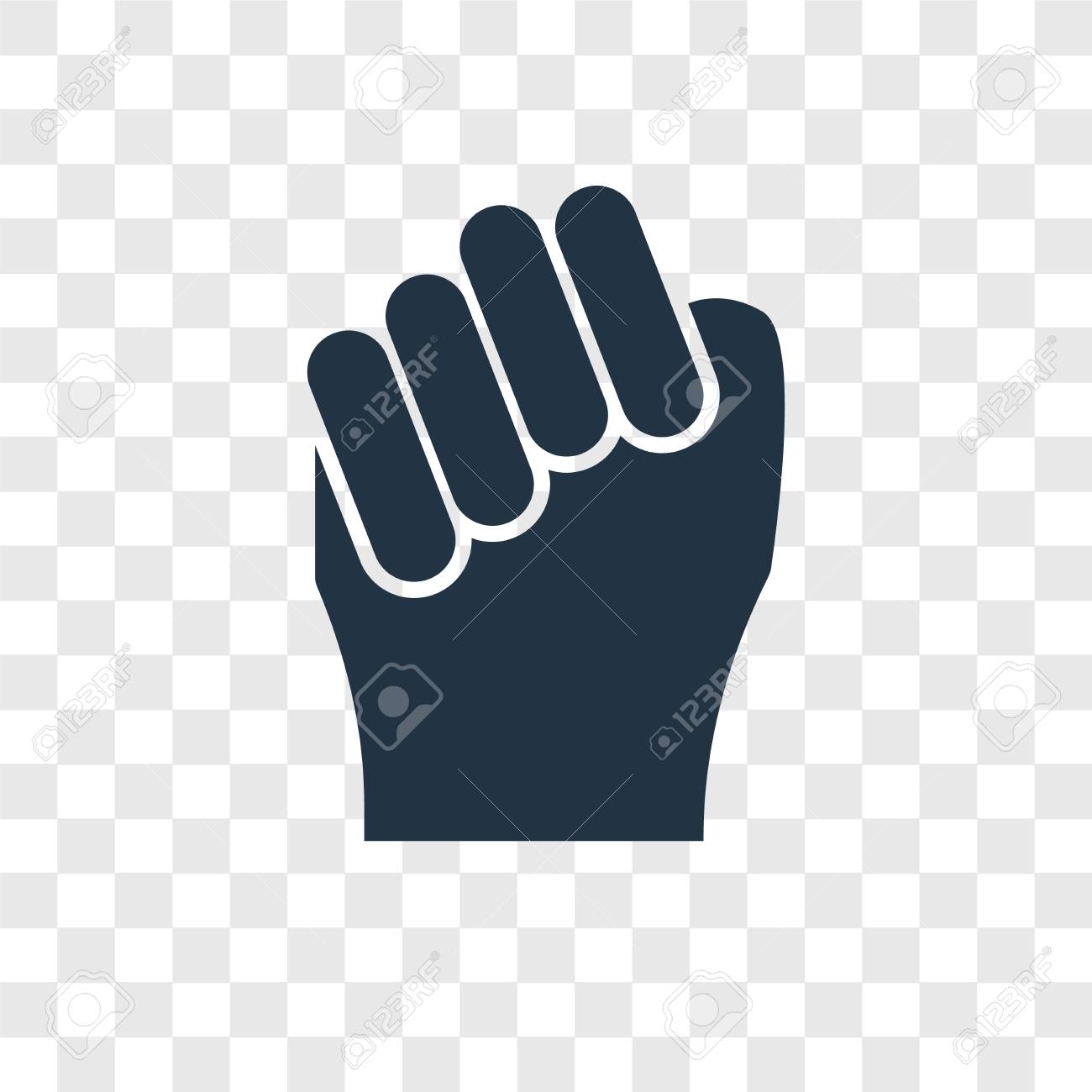 fist vector icon isolated on transparent background fist transparency fist transparent background