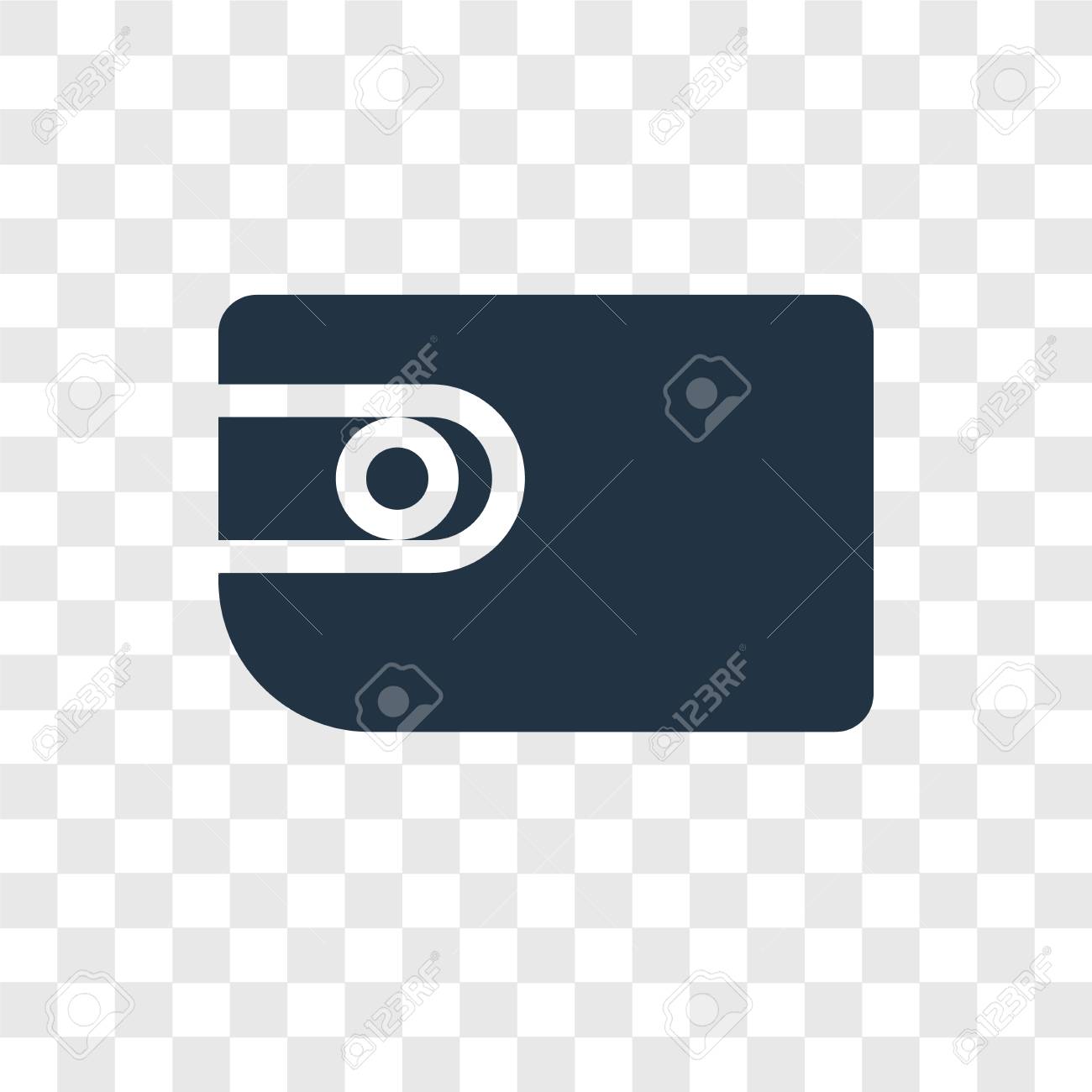 wallet vector icon isolated