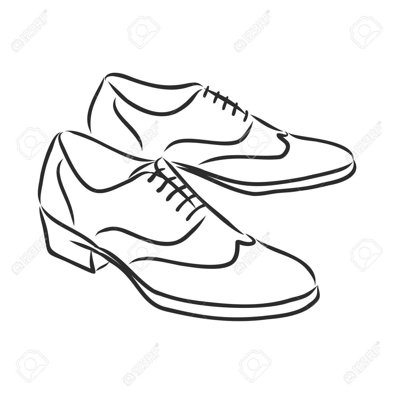 men shoes vector
