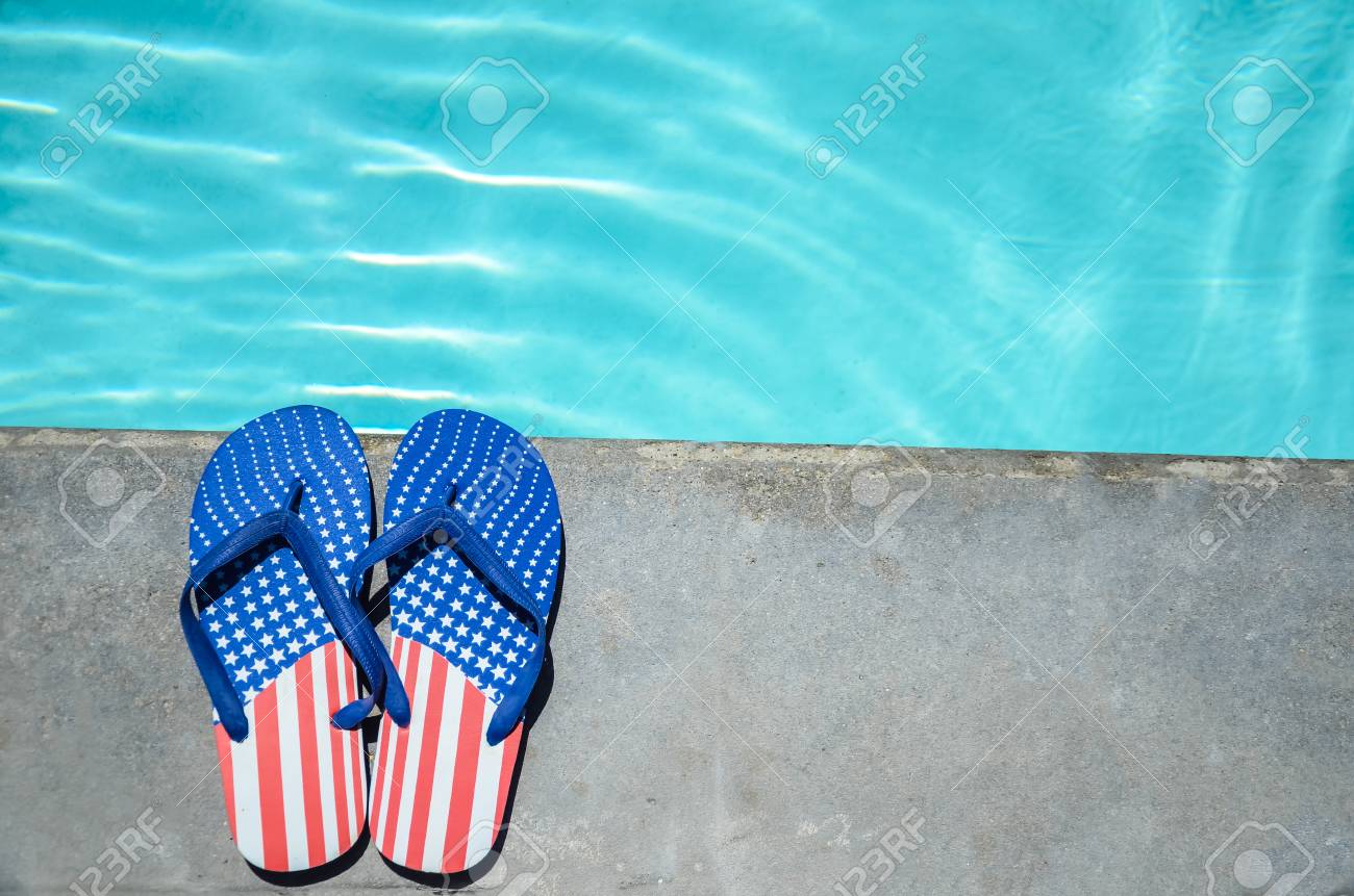flip flops pool