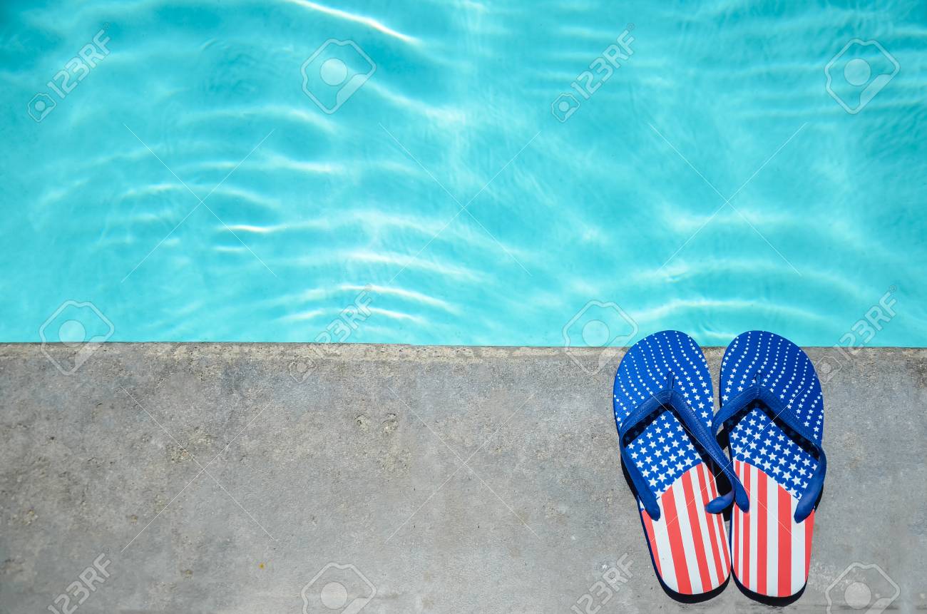 swimming pool flip flops