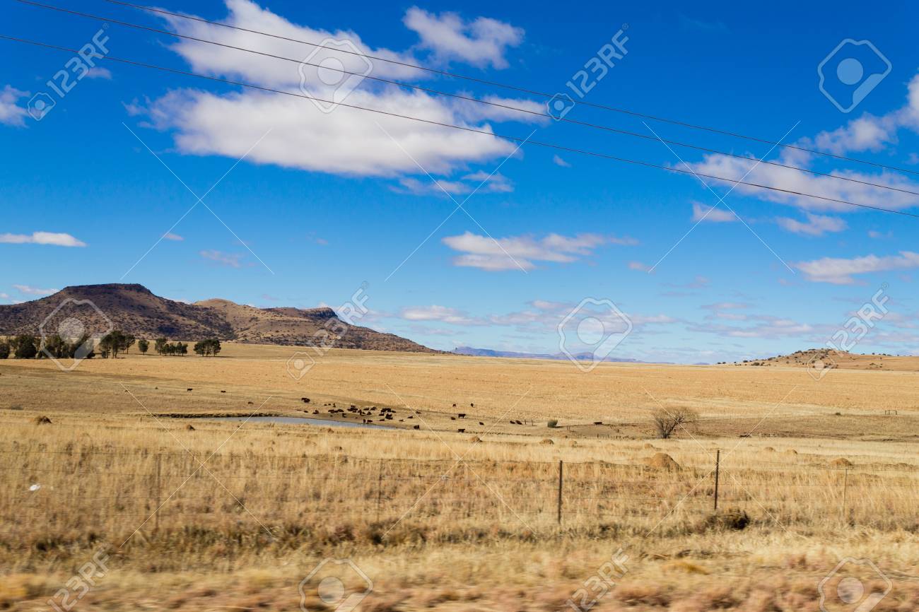 南アフリカのカルーへの道のオレンジフリーステートパノラマ アフリカの風景 の写真素材 画像素材 Image