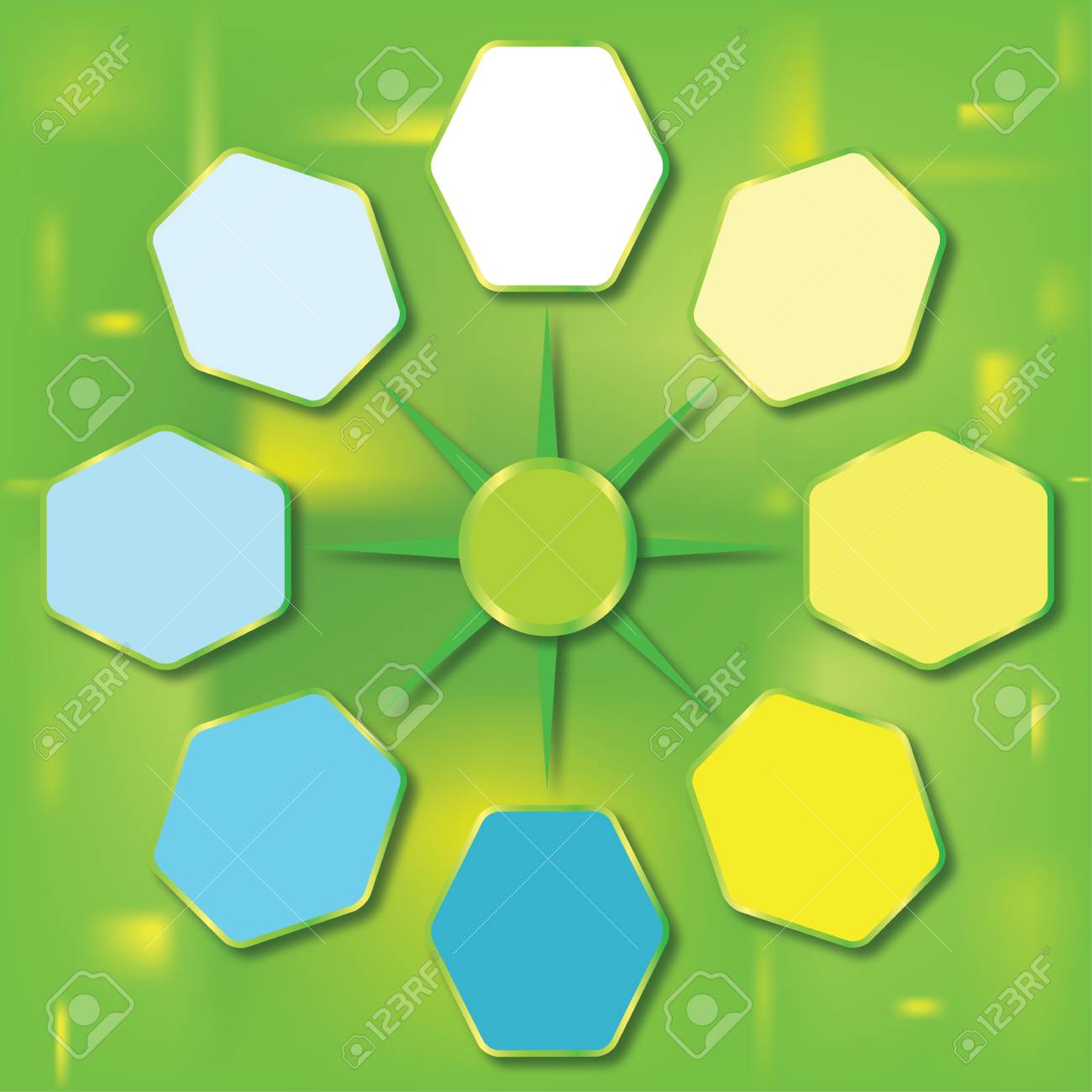 illustration for eco and organic theme template for photos and organic theme