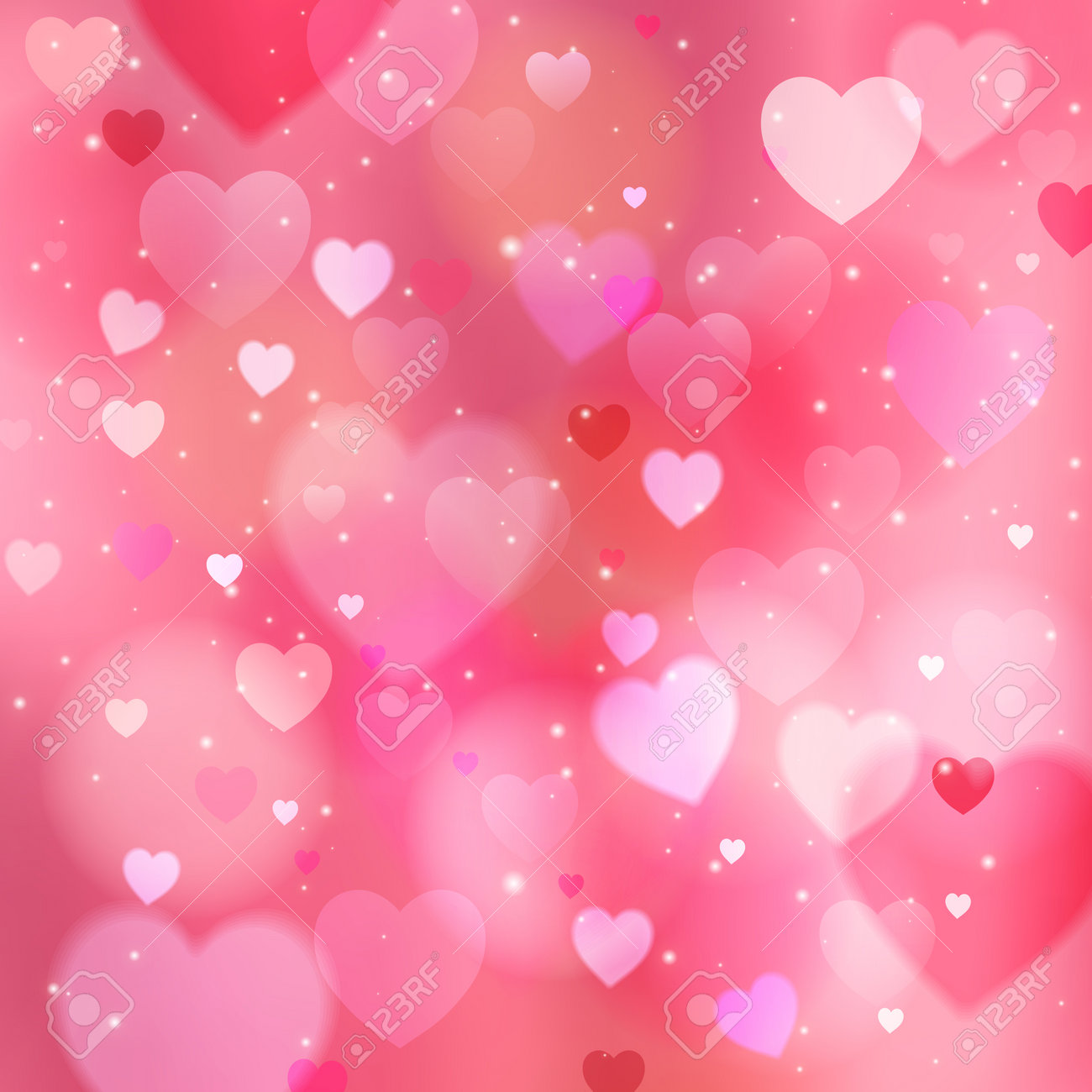 Pink Sparkling Heart Background. Blurred Bright Valentine's Day Wallpaper,  Colorful Gradient Vector. Excellent As A Background For The Production Of  Any Printed Product, Advertising, Or Other Design. Royalty Free SVG,  Cliparts, Vectors,, image size:1300x1300