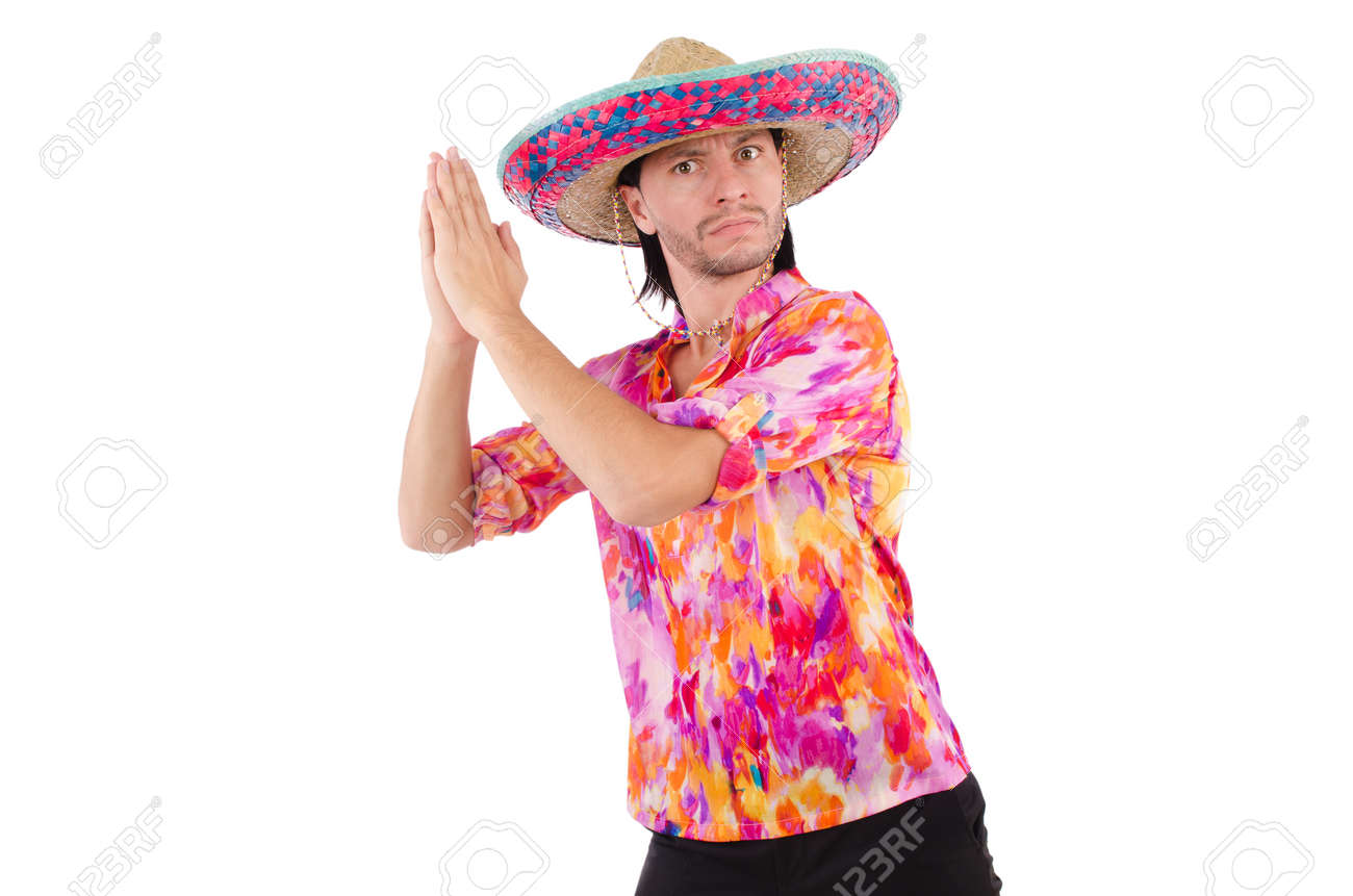 ソンブレロの帽子と面白いメキシコ の写真素材 画像素材 Image