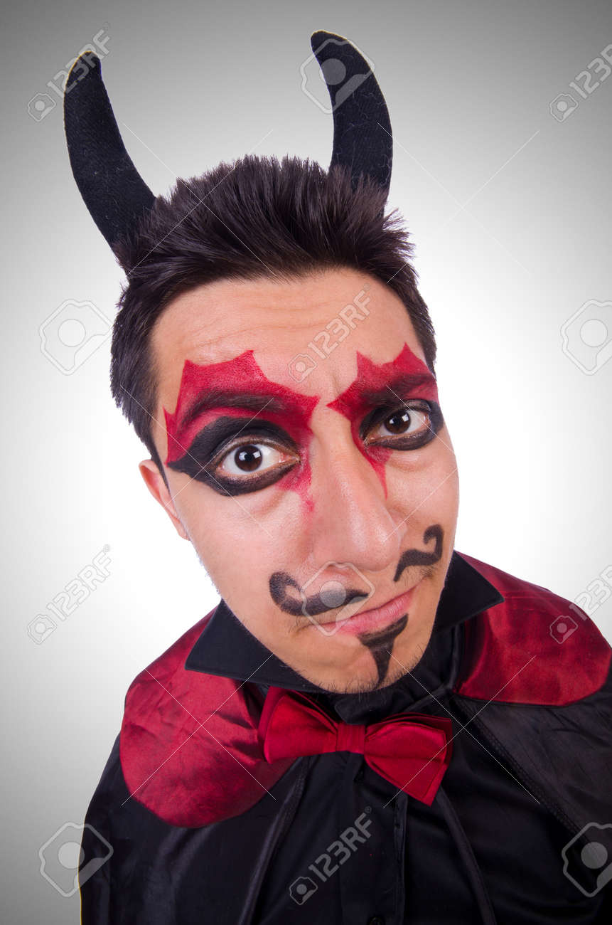 Man In Devil Costume In Halloween Concept Stock Photo Picture And Royalty Free Image Image 36684228