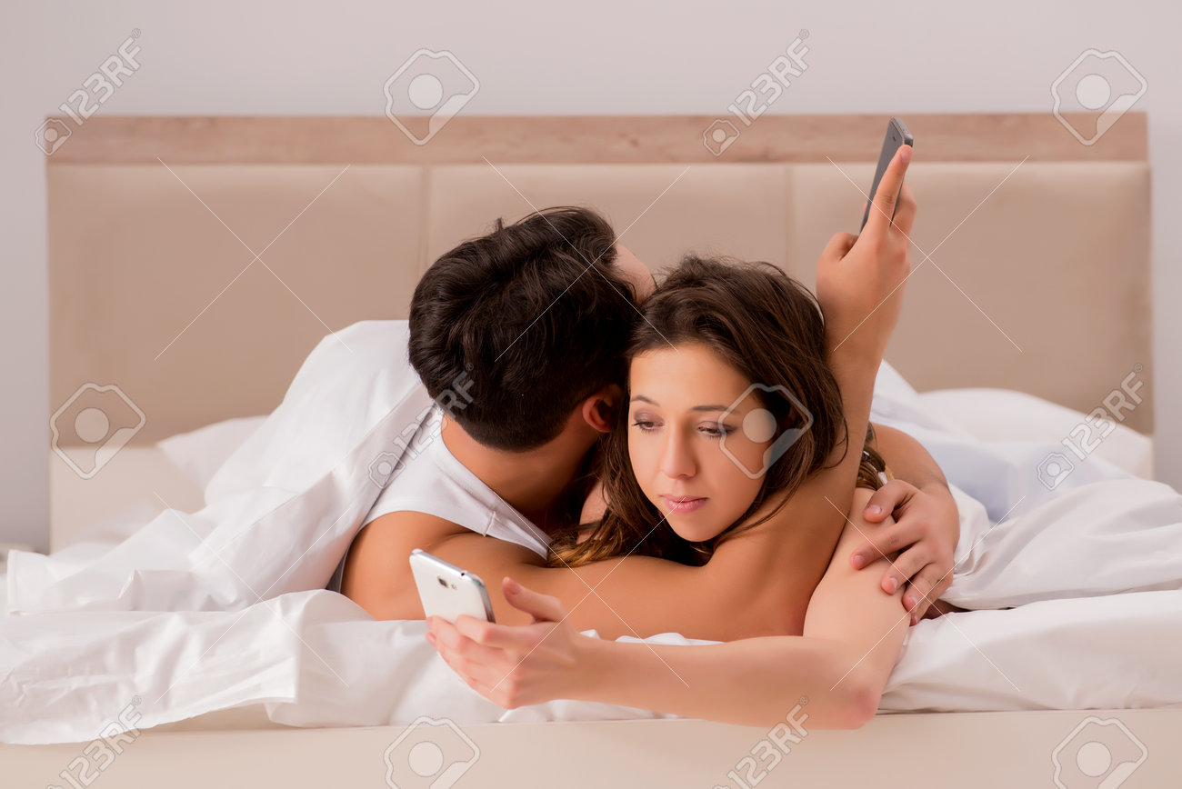 Family Conflict With Wife Husband In Bed