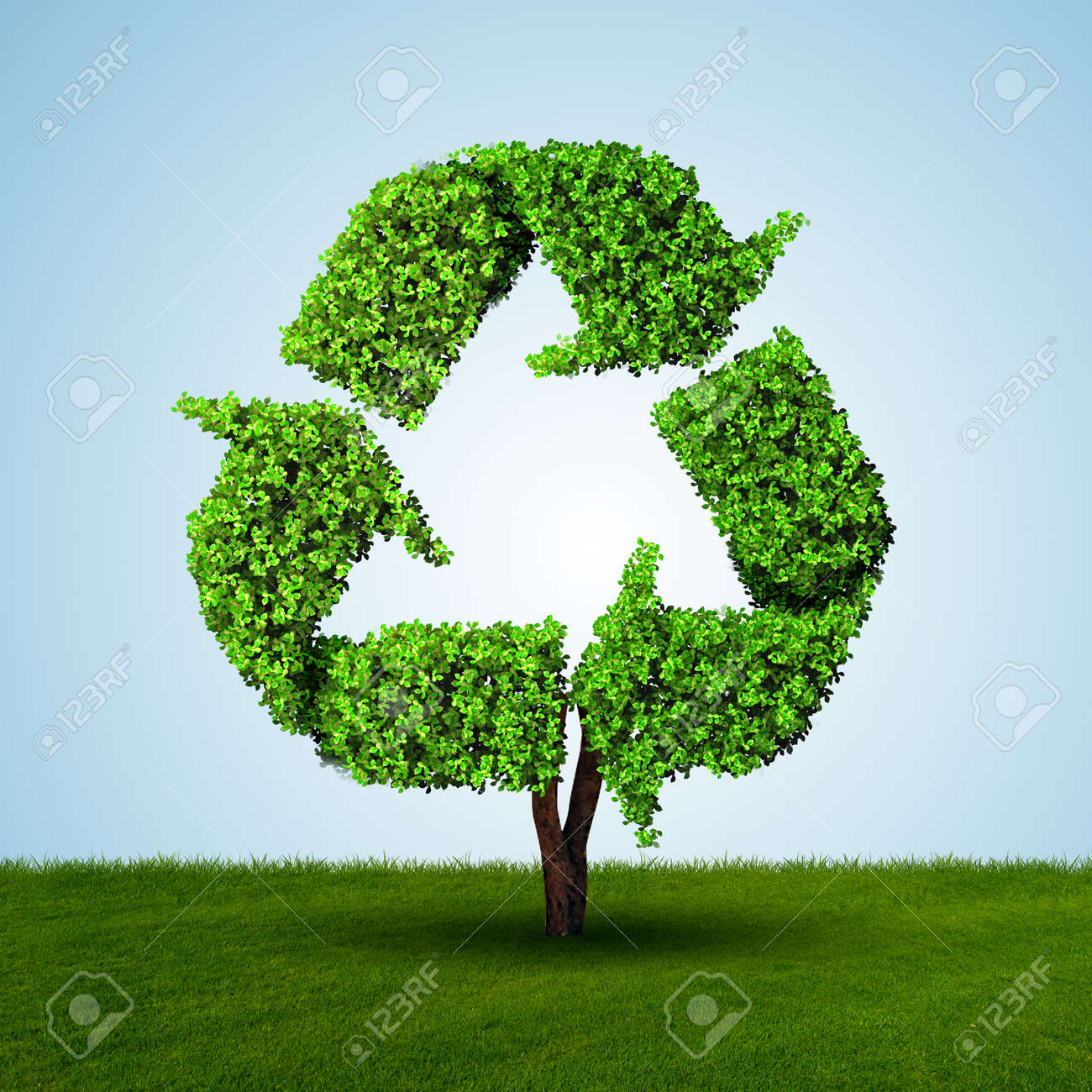 Concept D Ecologie Et De L Environnement Vert Rendu 3d Banque D Images Et Photos Libres De Droits Image