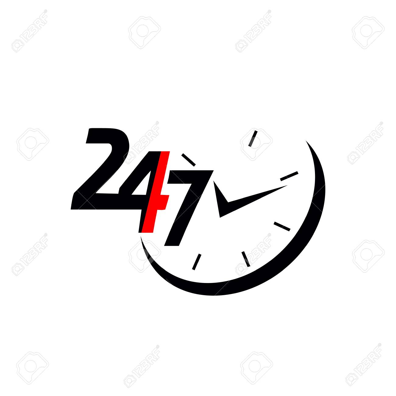 24 7servicio Y Soporte Para Clientes 24 Horas Al Día Y 7 Días A La Semana Icon