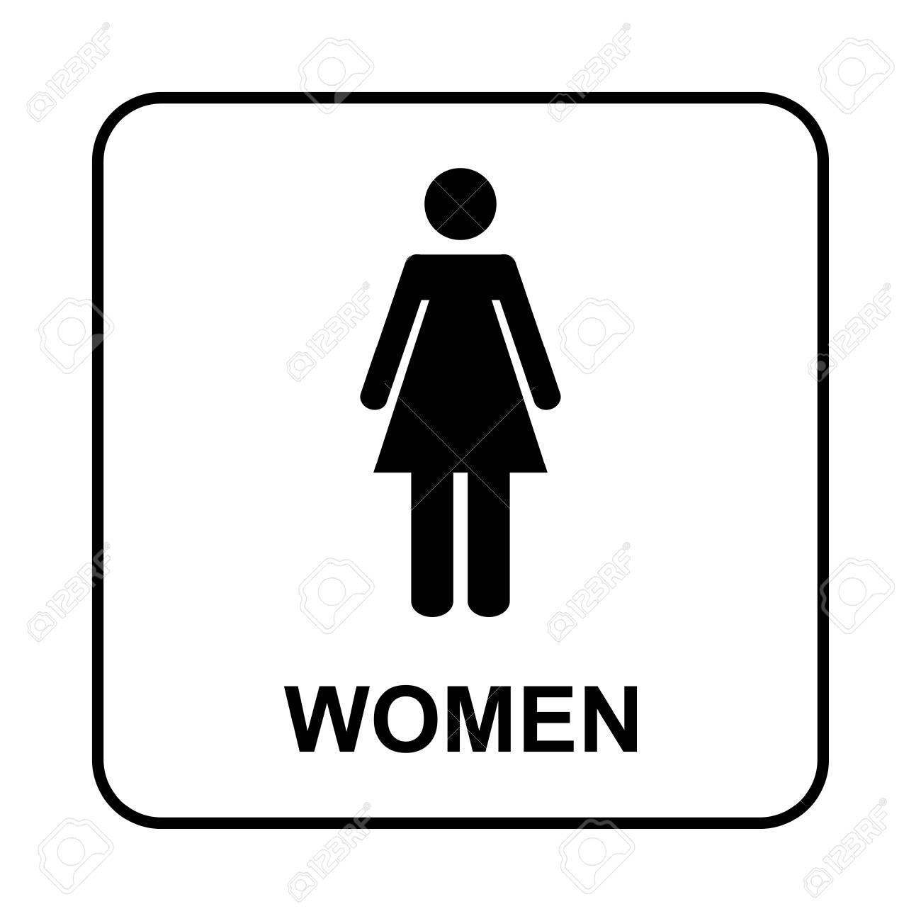 Toilet Sign Wc Women Royalty Free Cliparts Vectors And Stock