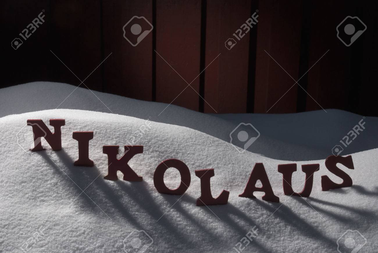 red wooden letters building