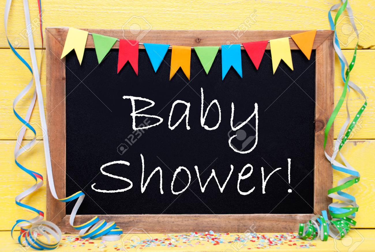 Chalkboard With English Text Baby Shower Party Decoration Like Chalkboard With English Text Baby Shower Party Decoration Like
