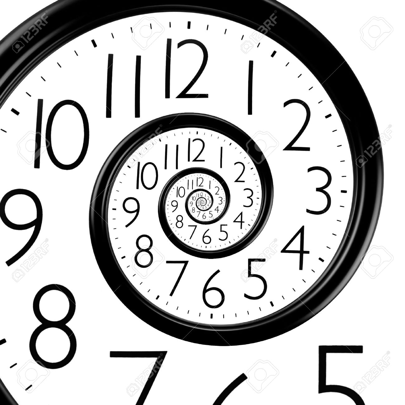 infinity time spiral clock, abstract background - 34785245 infinity time spiral clock, abstract background - 34785245