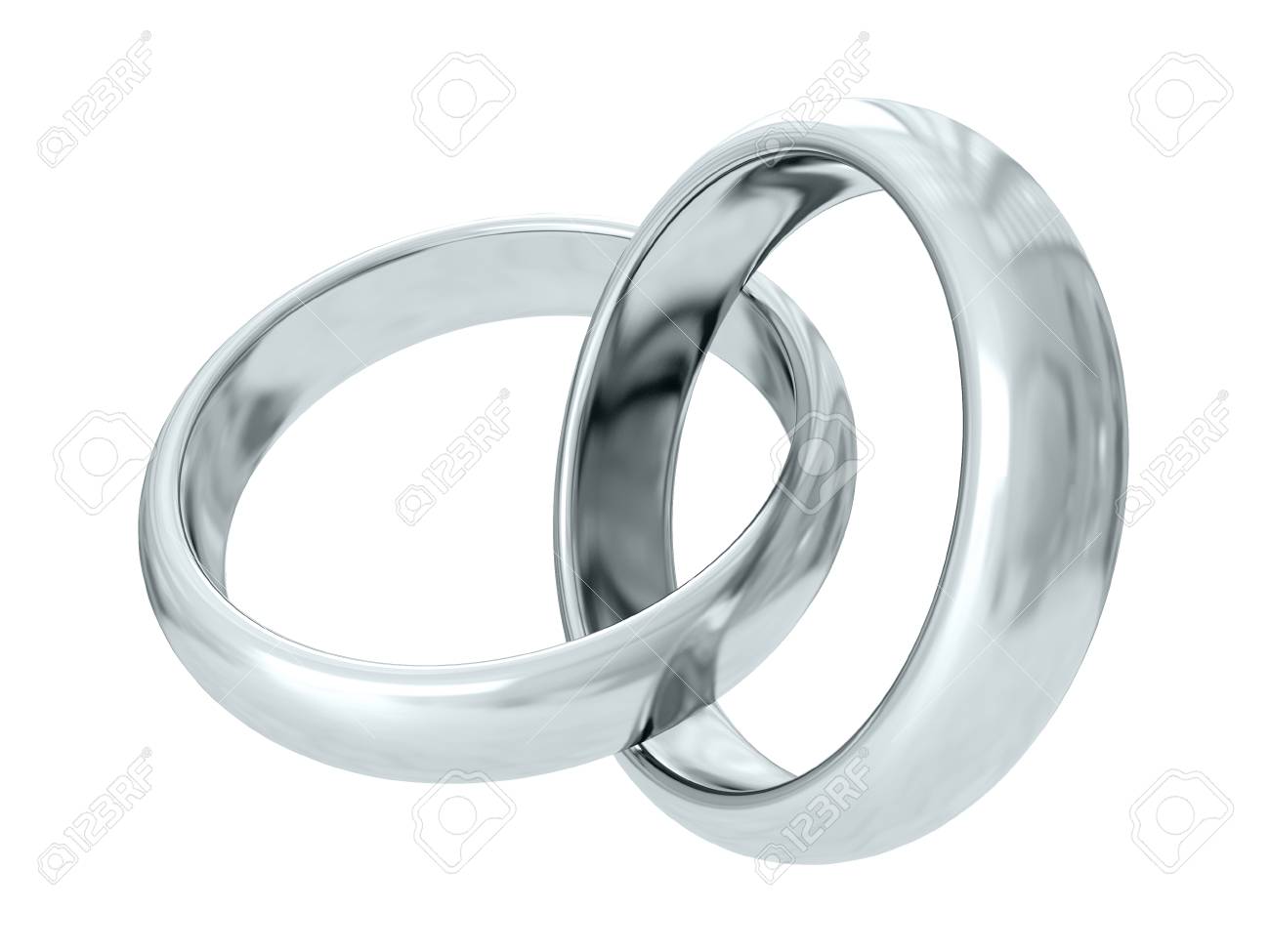 pair silver rings