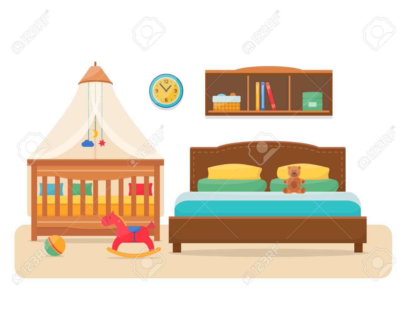 bed for parents and baby