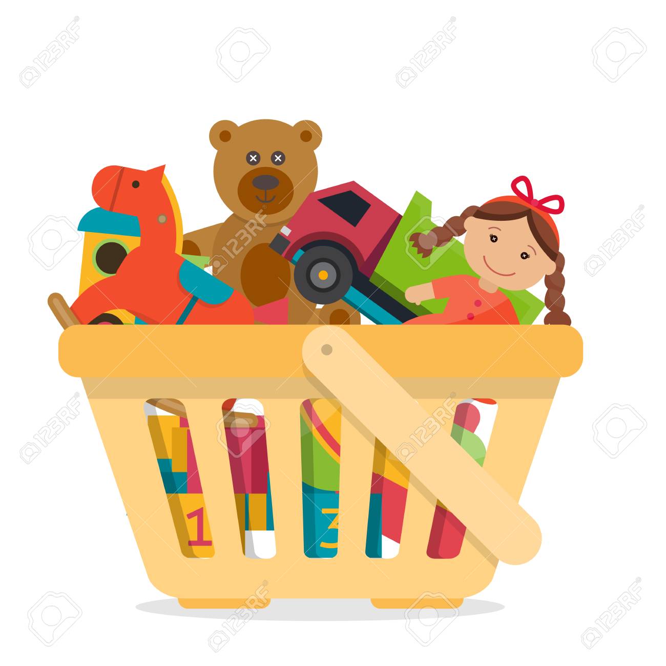 basket of toys