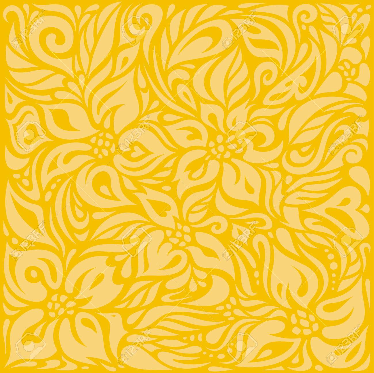 Télécharger gratuitement Images Conception Jaune Motif De Fond De Papier Peint Floral Colore Clip actualisé par