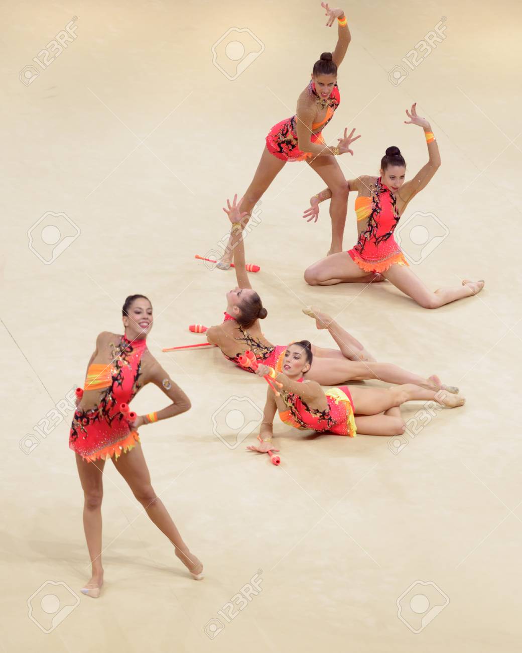 Kiev Ukraine September 1 2013 Team Spain Performs The Routing