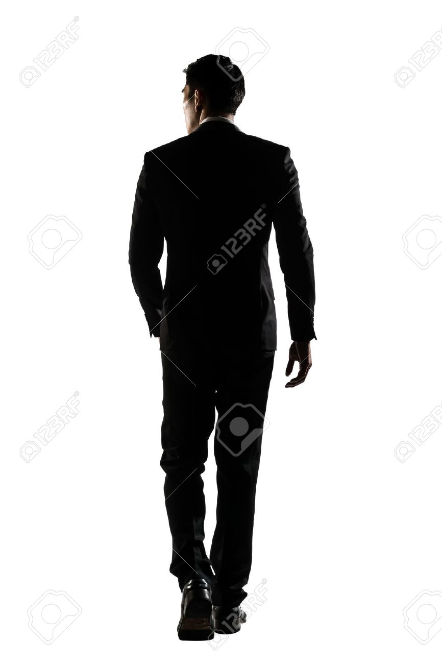 Silhouette Of Asian Business Man Walk With Confidence Full Length Stock Photo Picture And Royalty Free Image Image