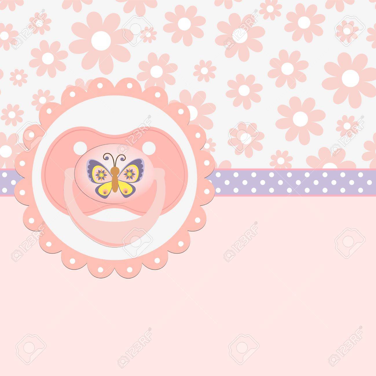 baby girl announcement templates