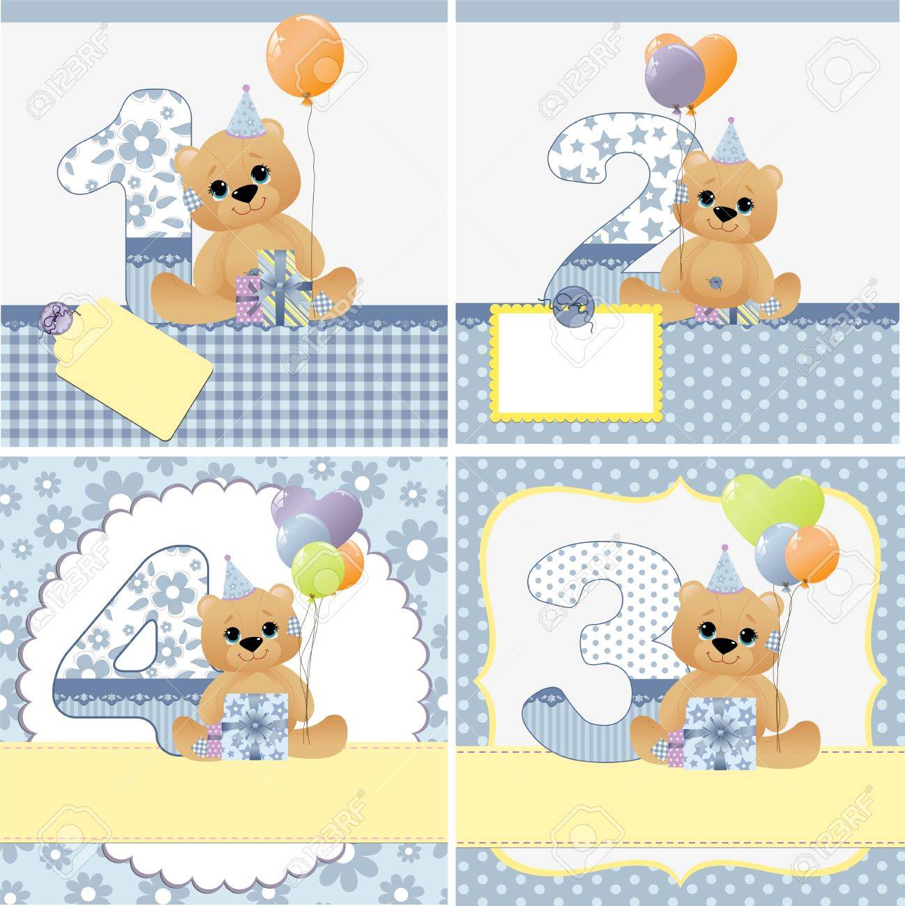 cute templates set for baby arrival announcement card royalty free baby arrival announcement