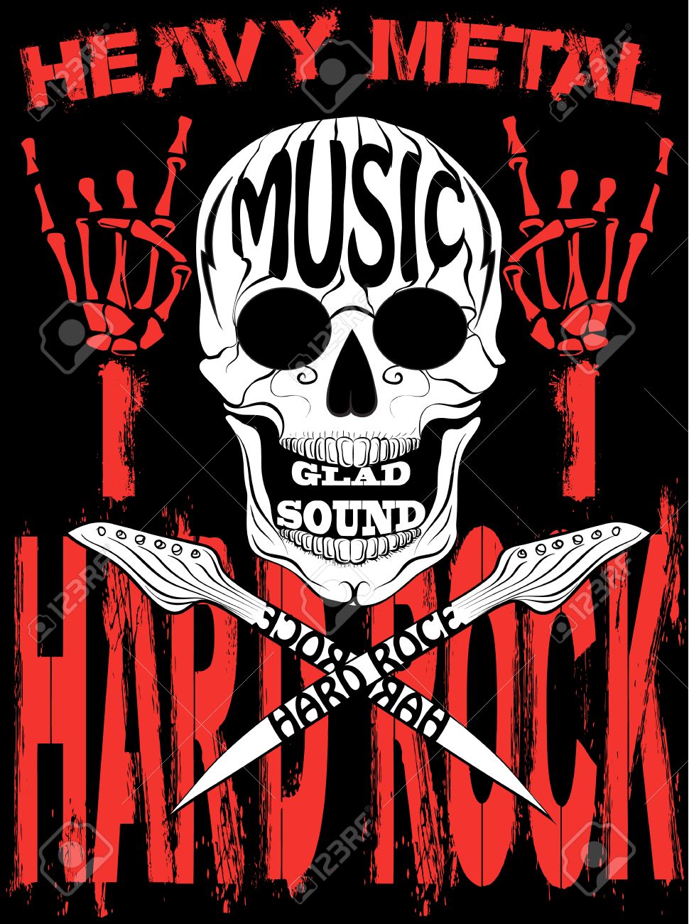 Skull Heavy Metal King Royalty Free SVG, Cliparts, Vectors, and Stock  Illustration. Image 32764641., image size:970x1300