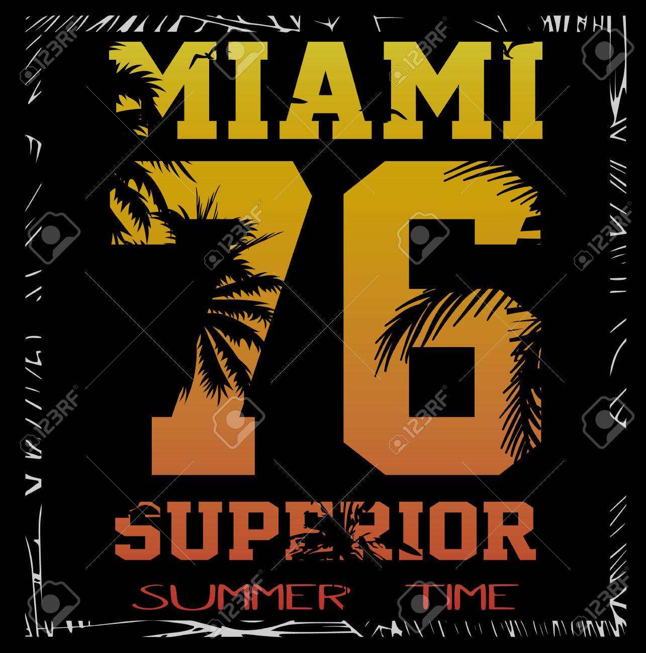 Vector Illustration Of A Cool Surfing In Miami Miami Surfing Design For Graphics For T Shirt Vintage Design Summer Design Royalty Free Cliparts Vectors And Stock Illustration Image