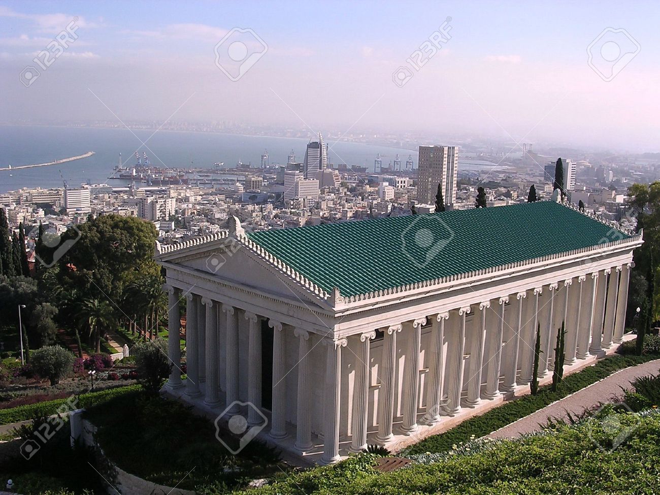 International Archives Building In Bahai Gardens In Haifa Israel