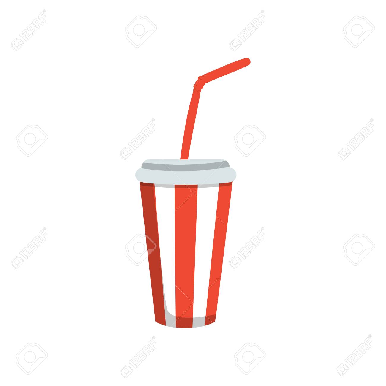 cold drink tumbler with straw