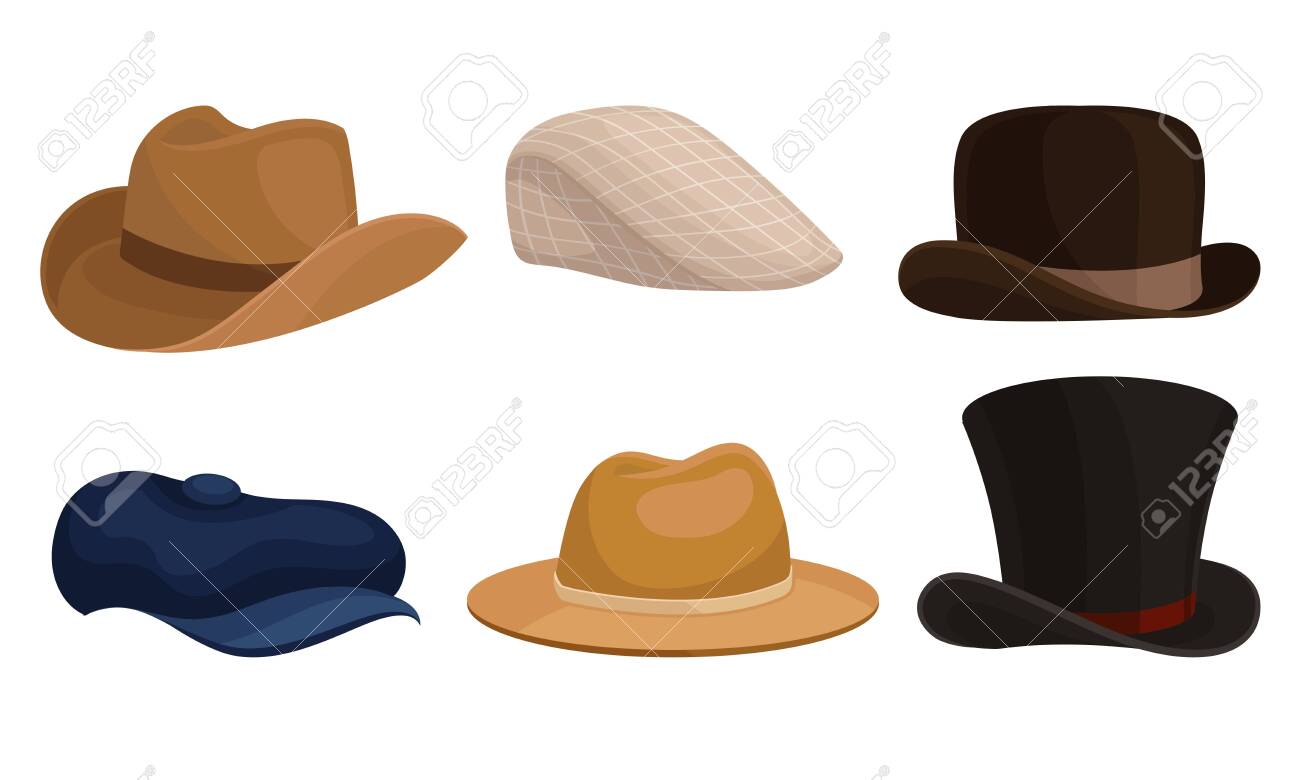 different mens hats